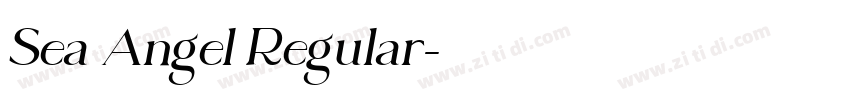 Sea Angel Regular字体转换